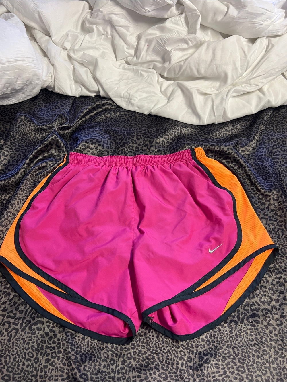 Nike Women’s Hot Pink and Orange Athletic Shorts